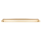 Cabinet Pull Sarlat Polished Brass L144xP46mm BD16mm CTC128mm With Backplate W173xH24mm T3mm in Polished Brass