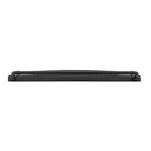 Cabinet Pull Sarlat Matt Black L144xP46mm BD16mm CTC128mm With Backplate W173xH24mm T3mm in Matt Black