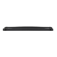Cabinet Pull Sarlat Matt Black L144xP46mm BD16mm CTC128mm With Backplate W173xH24mm T3mm in Matt Black