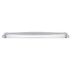 Cabinet Pull Sarlat Brushed Chrome L470xP54mm BD20mm CTC450mm With Backplate W495xH26mm T3mm in Brushed Chrome