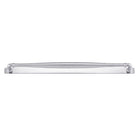 Cabinet Pull Sarlat Brushed Chrome L144xP46mm BD16mm CTC128mm With Backplate W173xH24mm T3mm in Brushed Chrome