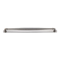 Cabinet Pull Sarlat Distressed Nickel L144xP46mm BD16mm CTC128mm With Backplate W173xH24mm T3mm in Distressed Nickel