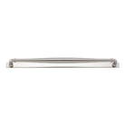Cabinet Pull Sarlat Satin Nickel L144xP46mm BD16mm CTC128mm With Backplate W173xH24mm T3mm in Satin Nickel