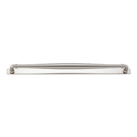 Cabinet Pull Sarlat Satin Nickel L144xP46mm BD16mm CTC128mm With Backplate W173xH24mm T3mm in Satin Nickel