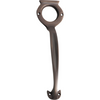 Pull Handle Cylinder Hole Antique Brass H185xW50xP28mm in Antique Brass