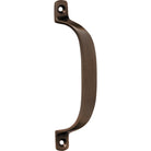 Pull Handle Offset Antique Brass H130xP23mm in Antique Brass