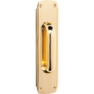 Pull Handle Art Deco Polished Brass H240xW60mm in Polished Brass