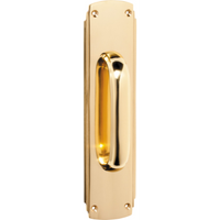 Pull Handle Art Deco Polished Brass H240xW60mm in Polished Brass