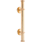 Pull Handle Bar Polished Brass H420xP92mm in Polished Brass