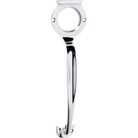 Pull Handle Cylinder Hole Chrome Plated H185xW50xP28mm in Chrome Plated
