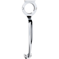 Pull Handle Cylinder Hole Chrome Plated H185xW50xP28mm in Chrome Plated