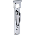 Pull Handle Cylinder Hole Chrome Plated H255xW70xP57mm in Chrome Plated