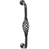 Pull Handle Wire Twist D Pull Iron Matt Black L200xP70mm in Matt Black