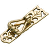 Cabinet Pull Handle Pedestal Maple Leaf Polished Brass H78xW20mm in Polished Brass