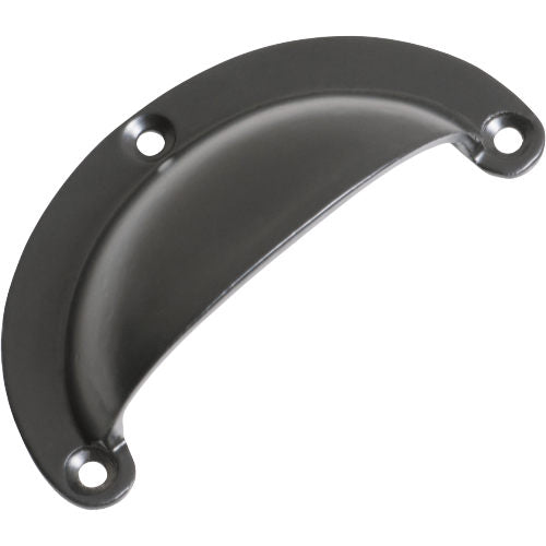 Drawer Pull Classic Large Iron Matt Black L100xH40mm in Iron Matt Black