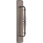 Pull Handle Sarlat Backplate Signature Brass H380xW65xP72mm in Signature Brass