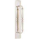 Pull Handle Sarlat Backplate Polished Nickel H380xW65xP72mm in Polished Nickel