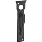 Pull Handle Cylinder Hole Matt Black H255xW70xP57mm in Matt Black