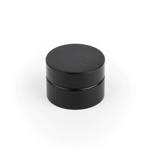 MOMO MOMO POINT ROUND KNOB 40MM BRUSHED BLACK in Brushed Black