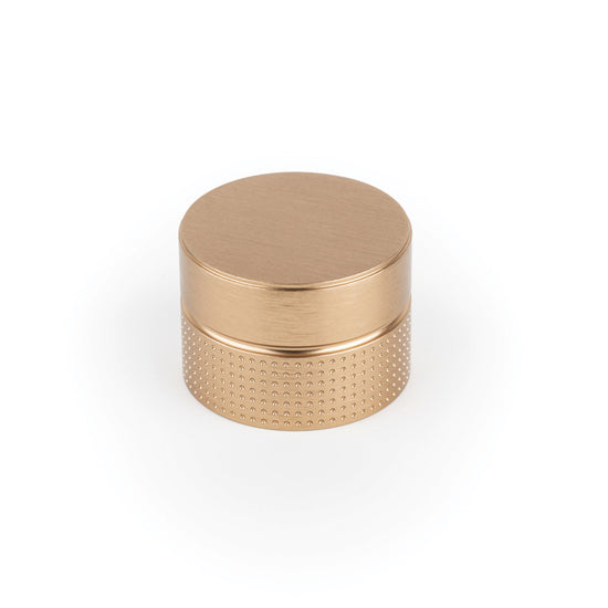 MOMO MOMO POINT ROUND KNOB 40MM BRUSHED DARK BRASS in Brushed Dark Brass