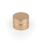 Momo POINT Cabinet Knob in dark bronze finish, round metal handle for kitchen or furniture drawers and cabinets.