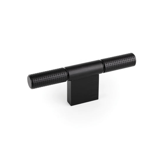 MOMO MOMO POINT T KNOB 110MM BRUSHED BLACK in Brushed Black