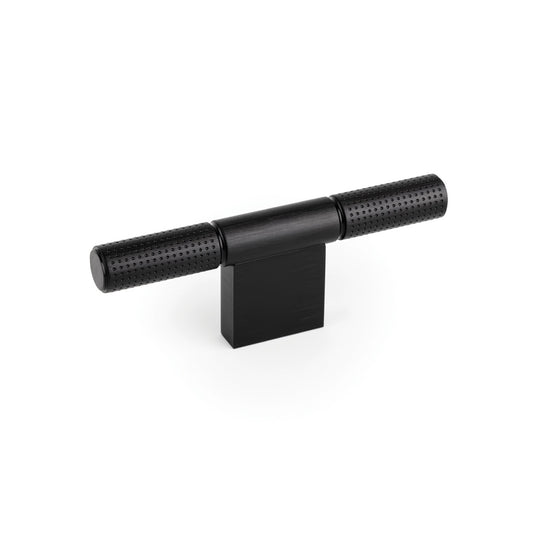 MOMO MOMO POINT T KNOB 110MM BRUSHED BLACK in Brushed Black