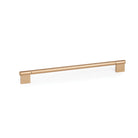 Momo POINT cabinet pull handle in brushed dark bronze finish, sleek metal design for modern furniture or cabinetry.