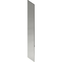 Square Corner Push Plate, Concealed Fix (300mm x 75mm x 2mm) in Polished Stainless Steel