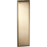 Push Plate Milton Polished Brass H300xW75mm in Polished Brass