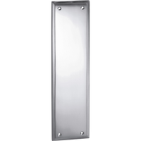 Push Plate Milton Chrome Plated H300xW75mm in Chrome Plated