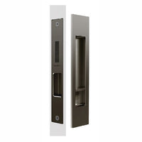 Mardeco Complete Sliding Door Privacy Set 190mm x 45mm, suits 34mm - 50mm thick doors, Backset 50mm-55mm in Bronze