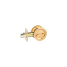 Cavity Door Lock Privacy Rnd. SB CP in Satin Brass