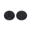 EDGY EGWC50 privacy set incl. 5/6/7/8 mm pin satin black  in Satin Black