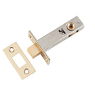 60mm Backset Privacy Bolt - Polished Brass in Polished Brass