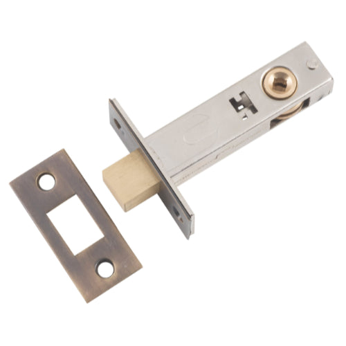 Privacy Bolt Antique Brass Backset 60mm - Sign Brass in Antique Brass