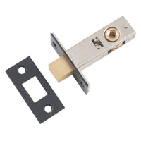 Privacy Bolt Matt Black Backset 45mm in Matt Black