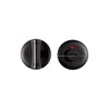 NOUR EVWC52 privacy set incl. 5/6/7/8 mm pin satin black in Satin Black
