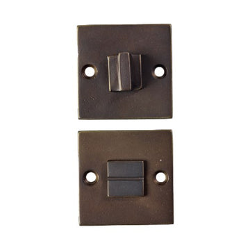 PRIVACY TURN SET SQUARE / AGED BRONZE in Aged Bronze