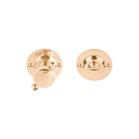 BOSCO LZWC50 privacy set with indicator incl 5/6/7/8 mm spindle brass unlacquered in Brass Unlaquered