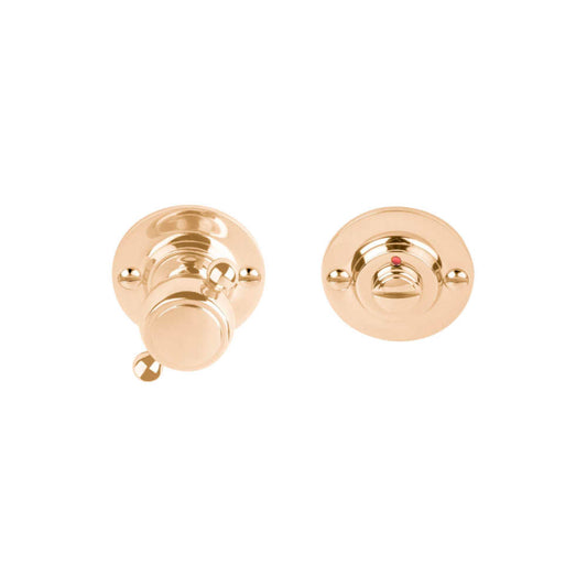 BOSCO LZWC50 privacy set with indicator incl 5/6/7/8 mm spindle brass unlacquered in Brass Unlaquered