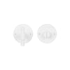 PIET BOON PBWC50 privacy set on 50mm rose incl. 5/6/7/8 mm pin white in White