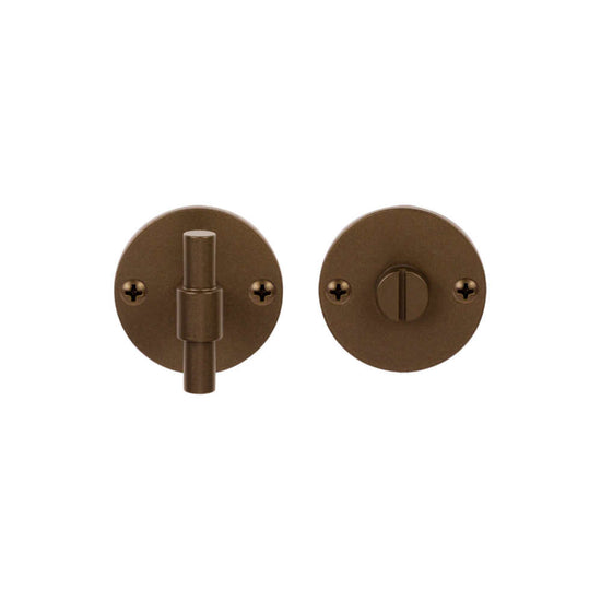 PIET BOON PBWC50 privacy set on 50mm rose incl. 5/6/7/8 mm pin bronze in Bronze