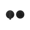 PIET BOON PBWC50 privacy set on 50mm rose incl. 5/6/7/8 mm pin satin black in Satin Black