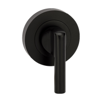 Zanda Round Escutcheon with Disabled Turn — Black