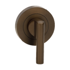 Zanda Round Escutcheon with Disabled Turn — Ember Bronze