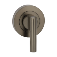 Zanda Round Escutcheon with Disabled Turn — Graphite Nickel