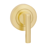 Zanda Round Escutcheon with Disabled Turn — Satin Brass