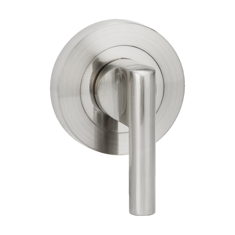 Zanda Round Escutcheon with Disabled Turn — Satin Stainless