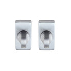 Slimline Double Turn Set, 60x30mm Plate in Brushed Nickel